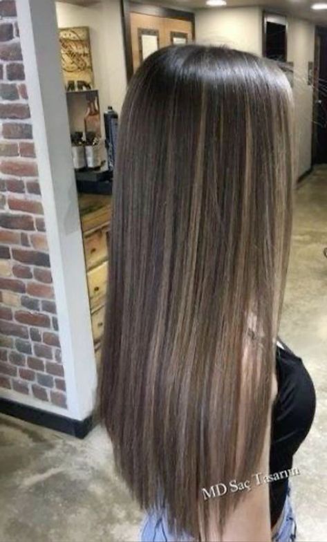 Brown Hair Inspo, Dark Hair With Highlights, Long Dark Hair, Long Brown Hair, Blonde Highlights, Dark Hair, Hair Highlights, Hair Inspo, Brown Hair