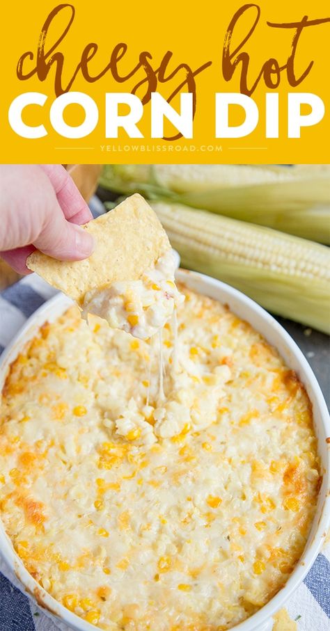 Baked Corn Dip, Cheesy Hot Corn Dip, Cheesy Corn Dip, Corn Dip Recipe, Hot Corn Dip, Corn Dip Recipes, Hot Corn, Corn Dip, Dip Recipes Easy