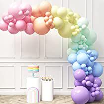 Pastel Rainbow Balloon Arch, Color Balloon Garland, Rainbow Theme Party Decorations, Colorful Birthday Party Decorations, Rainbow Balloon Arch, Balloon Arch Kit, Carnival Circus, Rainbow Theme Party, Colorful Birthday Party