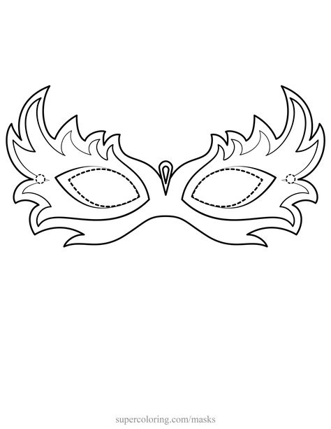 Masquerade Mask Template, Mask Template Printable, Mask Drawing, Carnival Mask, Halloween Pumpkin Designs, Mask Template, Leaf Template, Floral Drawing, Math Activities Preschool