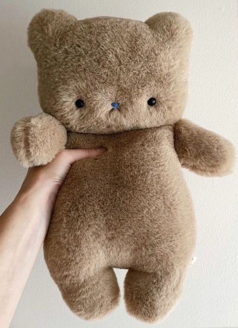 Kawaii Bear Plush, Bijoukitty Plush Pattern, Bijoukitty Plush, Simple Plushie Patterns, Bijou Kitty, Cute Squishies, Stuffed Bear, Cute Sewing Projects, Plushie Patterns