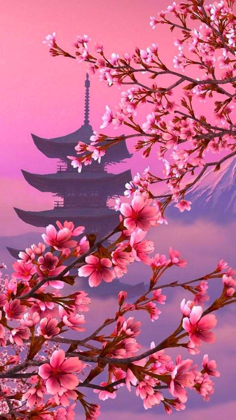 Anime Cherry Blossom, Blossom Wallpaper, Arte Yoga, Japan Cherry Blossom, Cherry Blossom Wallpaper, Cherry Blossom Japan, Sakura Tree, Sticker Ideas, Japanese Flowers