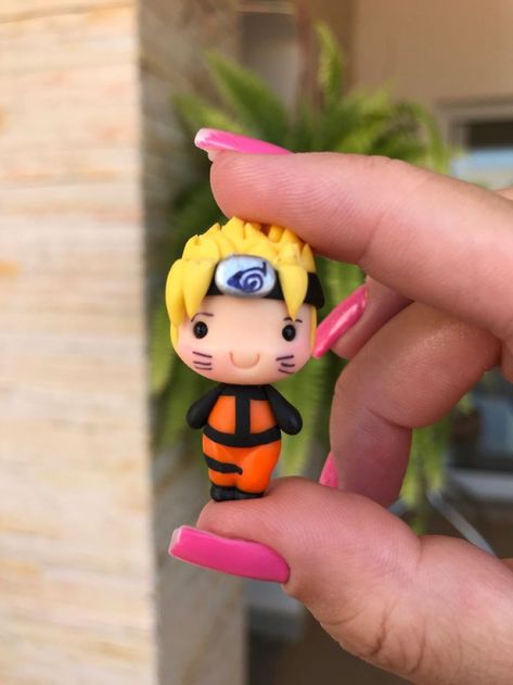 Naruto Biscuit, Simple Anime, Clay Keychain, Cake Topper Tutorial, Sculpture Art Clay, Clay Diy Projects, Anime Canvas Art, Clay Crafts Air Dry, Polymer Clay Diy