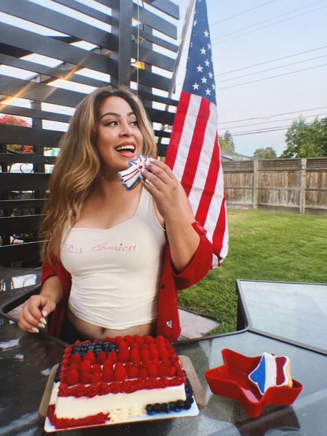 Fourth of July, outfit, instagram, pinterest, red white and blue, idea, american, concert, outfit ideas, american flag, poses, pose ideas, smiling, single pose, smiling pose, collage, photo collage Flag Poses, Pose Collage, Single Pose, Fourth Of July Outfit, Concert Outfit Ideas, Lana Del Ray, Pose Ideas, Red White And Blue, Concert Outfit