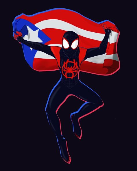 Puerto Rican Spiderman, Miles Morales Puerto Rico, Dream Roles, Dream Core, Dope Cartoons, Miles Morales Spiderman, Spiderman Artwork, Spider Gwen, Miles Morales