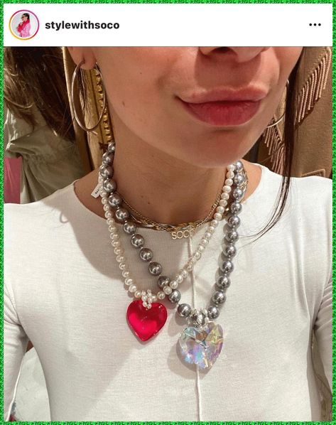 [Ad] The Cole Necklace Is The Capsule Piece Of The Maggie Villamaria Brand. Intentionally Created To Shine Bright For Your Everyday Inspiration. #silverstatementnecklace Jewelry 2024, Silver Statement Necklace, Statement Collar, Necklace Charms, Silver Necklace Statement, Classy Jewelry, Necklace Pearl, Puffy Heart, Mambo