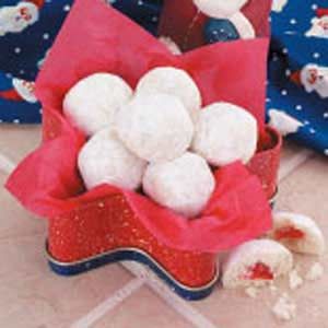 Cherry Snowballs, Cherry Snowball Cookies, Snowball Cookies Recipe, Snowballs Recipe, Snowball Cookie Recipe, Christmas Eats, Gluten Free Candy, Spritz Cookies, Snowball Cookies