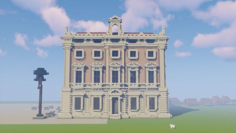 Minecraft Museum, Minecraft City Buildings, Minecraft Structures, Minecraft Inspiration, Minecraft City, Minecraft Map, Italian Architecture, Vintage Ideas, Victorian Mansions