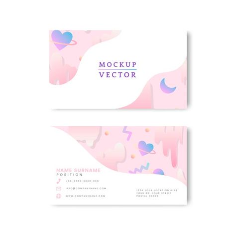 Pastel name card mockup vector Free Vect... | Free Vector #Freepik #freevector #background #business-card #abstract-background #mockup Pastel Business Cards, Girly Business Cards, Cute Business Cards, Pink Business Card, Business Cards Layout, Graphic Design Business Card, Desain Quilling, Premium Business Cards, Modern Business Cards Design