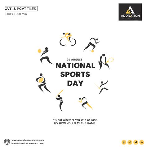 National Sports Day Creative Ads, National Sports Day Poster, Sports Day Poster, National Sports Day, Guru Nanak Wallpaper, Ad Car, National Days, Guru Nanak, Sports Day