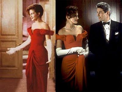 Walkin down the street Pretty Woman Red Dress, Pretty Woman Film, Pretty Woman Movie, Opera Dress, Joe Black, Prom Makeup Looks, Woman Movie, Red Dresses, Gown Prom