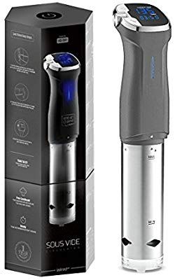 Amazon.com: Kitchen Gizmo Sous Vide Immersion Circulator - Cook with Precision, 800 Watt Grey Circulator Stick with Touchscreen Control Panel and Safety Feature - Bonus Recipe Book Included: Kitchen & Dining Steak Cooking, Sous Vide Machine, Halibut Recipes, Kitchen Technology, Sous Vide Cooking, Medium Rare, White Fish, Canned Heat, Reduce Food Waste