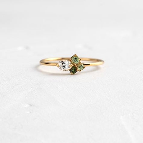 Bells Of Ireland, Delicate Fine Jewelry, Melanie Casey, Handcrafted Engagement Ring, Solid Gold Band, Necklace Chain Lengths, Ring Collection, Green Sapphire, Green Tourmaline