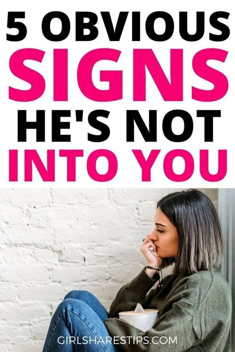 5 Obvious Signs He's Not Into You Check out the Link for More Information on Healthy Relationships. How To Make A Guy Interested In You, How To Know A Guy Like You, Signs He's Not Into You, How To Tell If A Guy Likes You Signs Tik Tok, How To Get The Guy You Like, Signs Hes Not Into You Anymore, How To Ask A Guy If He Likes You, How To Stop Obsessing Over A Guy, How To Say I Like You Without Saying It