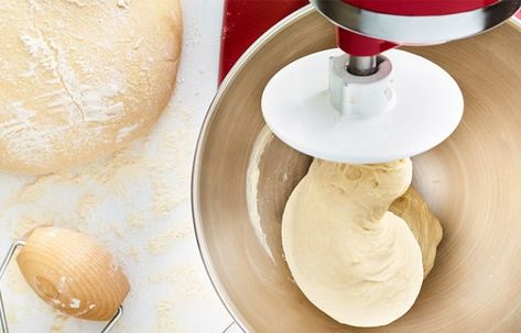 How Long To Knead Bread Dough In KitchenAid Mixer? The Answer Kitchenaid Mixer Bread, Easy Bread Dough, Buttermilk Bread, Kitchen Aid Recipes, Making Sourdough Bread, Bread Dough Recipe, Bread Kitchen, Mixer Recipes, How To Make Dough