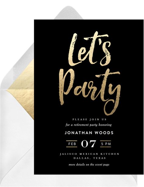 12 Retirement Party Invitations to Toast an Accomplished Career Teacher Retirement Parties, Police Retirement Party, Business Thank You Notes, Confetti Invitation, Gender Reveal Announcement, Retirement Invitation Template, Bling Party, Retirement Invitations, 30th Party