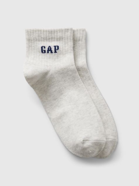 Soft, stretch ribbed quarter crew socks.  Ribbed top with Gap logo.  Reinforced toe and heel.  For more fit and sizing info, check out our Size Guide. Grace Ivers, Gap Logo, The Mistake, Cute Socks, Ribbed Top, Cute Fits, New Wardrobe, Job Search, Fitness Inspo