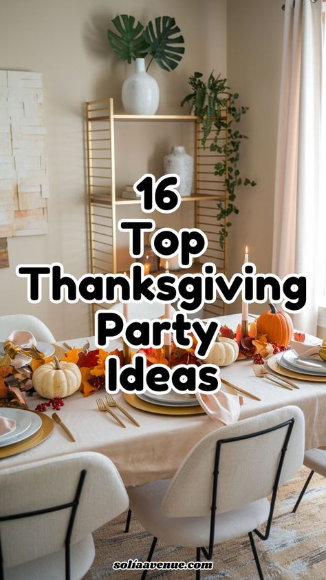 Discover the best thanksgiving party ideas to create an unforgettable celebration! Transform your home with stunning thanksgiving party decorations and themed decor that reflect your personal style. Keep the energy high with lively thanksgiving party games and express gratitude through thoughtful thanksgiving party favors for adults. These creative ideas ensure your Thanksgiving gathering is warm, welcoming, and filled with joy. Thanksgiving Party Games, Hosting Decor, Hosting Friendsgiving, Thanksgiving Party Ideas, Thanksgiving Party Favors, Thanksgiving Party Decorations, Thanksgiving Gathering, Friendsgiving Dinner, Party Favors For Adults