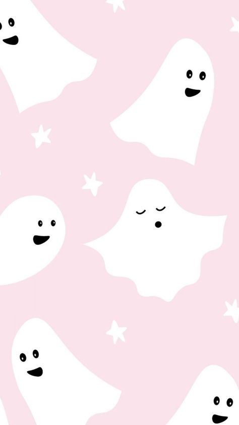 Pink Ghost Background, Hello Pumpkin Wallpaper, Pink Ghost Decor, Pink Halloween Painting, Pink October Wallpaper, Pink Halloween Background, Pink Ghost Wallpaper, Halloween Pink Wallpaper, Pink Spooky Aesthetic