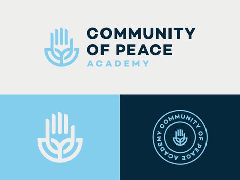 Community of Peace Brand by Andrew Nolan for Malley Design on Dribbble Church Branding, Foundation Logo, Education Logo Design, Inspiration Logo Design, Church Logo, City Logo, Community Logo, Medical Logo, Education Logo