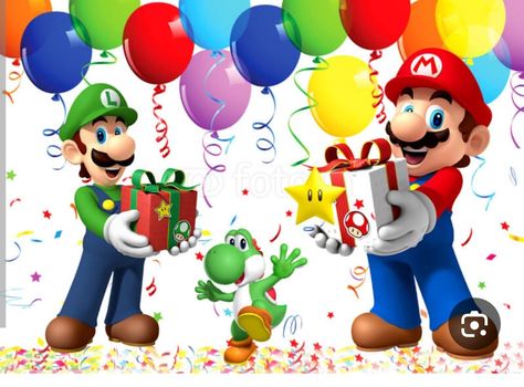 Mushroom Kingdom, Happy Birthday Greetings, Super Mario Bros, Birthday Greetings, Super Mario, Birthday Celebration, Spiderman, Mario, Happy Birthday