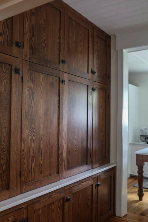 Refinishing Wood Floors, Victorian Farmhouse Kitchen, Folk Victorian Farmhouse, Farmhouse On Boone, Refinish Wood Floors, New Farmhouse, Door Stripping, Folk Victorian, Farmhouse Office