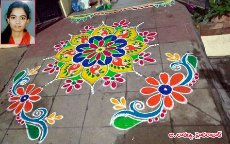 Sankranthi Designs, Rangoli Designs For Sankranthi, Sankranti Rangoli Designs, Sankranthi Rangoli Designs, Pongal Rangoli Design, Indian Rangoli Designs, Easy Rangoli Designs Videos, Rangoli Designs Photos, Rangoli Designs Simple Diwali