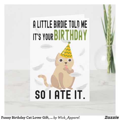 Happy Birthday Verses, Birthday Card Invitation, Cat Birthday Cards Funny, Cat Lover Birthday, Birthday Verses, Happy Birthday Card Funny, Cat Puns, Birthday Cat, Cat Birthday Card