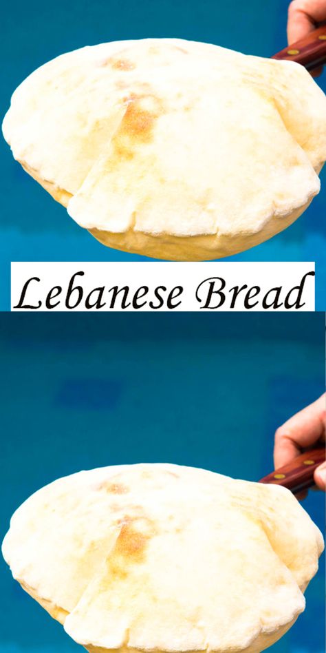 Arabic Flat Bread, Middle Eastern Pita Bread Recipe, Authentic Pita Bread, Middle Eastern Flat Bread Recipe, Authentic Pita Bread Recipe, Lebanese Bread Ideas, Lebanese Flat Bread Recipe, Best Lebanese Recipes, Middle Eastern Bread Recipes