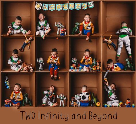 Toy Story Birthday Shoot, Toy Story Jessie Photo Shoot Ideas, Toy Story Box Photoshoot, Toy Story 2nd Birthday Photo Shoot, 2 Infinity And Beyond Photoshoot, Toy Story Theme Photoshoot, Diy Toy Story Photo Shoot, Toy Story 1st Birthday Photoshoot, Toy Story Picture Ideas Photo Shoot