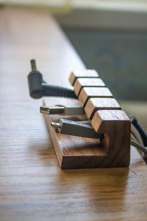 Desk For Men, Management Desk, Charger Organizer, Wire Organizer, Organizer Desk, Modern Tools, Cable Holder, Cord Organization, Writing Table