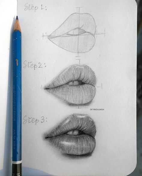 Lips Sketch, Filmy Vintage, Lip Drawing, Mouth Drawing, Portraiture Drawing, Lips Drawing, Sketches Tutorial, Pencil Art Drawings, Art Drawings Sketches Creative