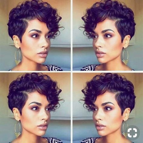 Pixie Cut Hairstyles, Curly Pixie Hairstyles, Short Curly Pixie, Curly Pixie Haircuts, Soya Mumu, Cut Hairstyles, Curly Pixie Cuts, Short Human Hair Wigs, Short Curly Haircuts