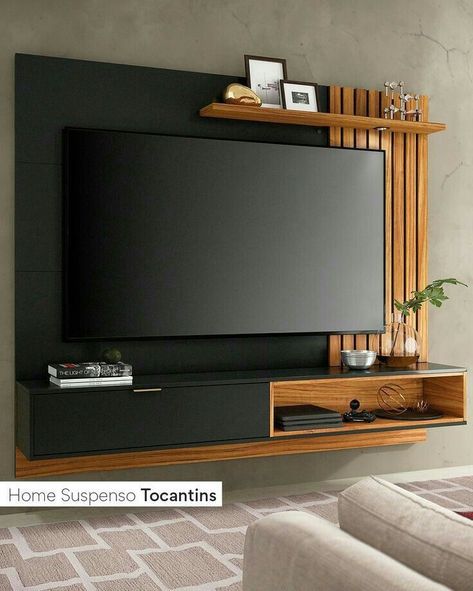 Tv Room Decor, Lcd Panel Design, Wall Unit Designs, Tv Unit Furniture Design, Tv Unit Decor, Tv Unit Interior Design, Living Room Tv Unit Designs, Living Room Tv Unit, Hall Interior Design