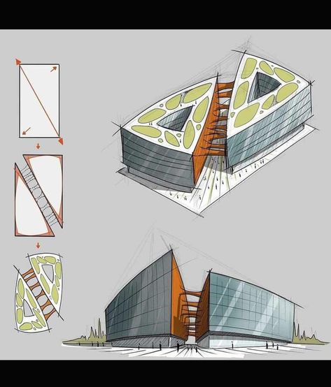 Conceptual Building Design, Creative Architectural Plans, Conceptual Ideas Architecture, Architecture Form Concept Ideas, Architectonic Model, Arch Model Concept Ideas, Architecture Design Concept Sketches, Conceptual Architecture Sketches Ideas, Building Forms Concept