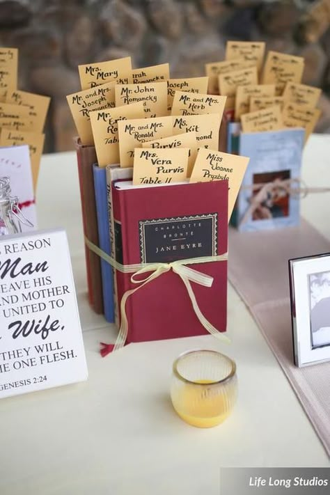 Southern Summer Wedding, Book Lovers Wedding, Bookmark Favors, Rehearsal Dinner Planning, Stacks Of Books, Book Themed Party, Summertime Wedding, Book Themed Wedding, Southern Summer