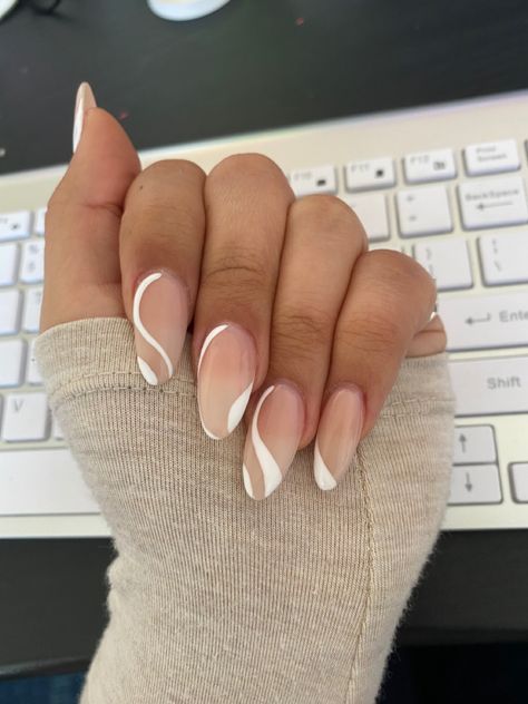 Square Acrylic Nails Classy, Classy Acrylic Nails Short, Acrylic Nails Chic, Tan Nails, Wave Nails, Green Acrylic Nails, Nails Classy, Nails Gel Nails, Graduation Nails