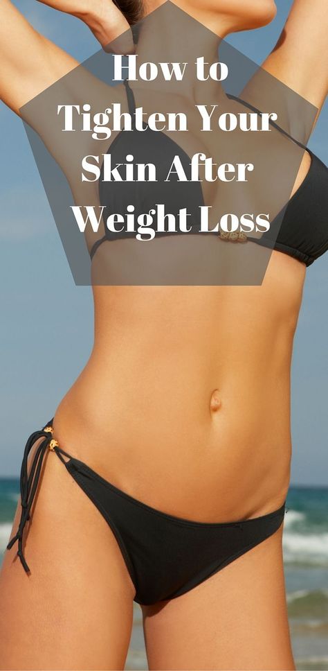 Learn what to do to get rid of loose skin after weight loss...without surgery! Get Rid Of Loose Skin, Tighten Stomach, Skin Tightening Stomach, Tighten Loose Skin, Saggy Skin, Loose Skin, Lose 50 Pounds, Stubborn Belly Fat, Skin Tightening