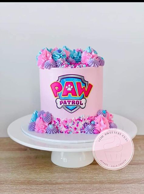 Paw Patrol Cake Pink, Pastel Skye Paw Patrol, Sky Paw Patrol Birthday Cake, Girl Paw Patrol Cake, Skye Birthday Cake, Sky Paw Patrol Party Ideas, Paw Patrol Cake Girly, Paw Patrol Sky Cake, Bday Cakes For Girls