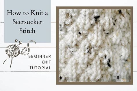 Seersucker Stitch, How To Purl, Diamond Texture, Simple Stitch, Mary Maxim, Yarn Stash, Lace Sweater, How To Knit, To Cast