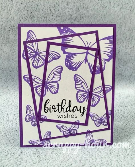 Triple Layer Cards, Triple Time Stamping, Infinity Card, Stamping Techniques Card Tutorials, Layered Cards, Stamp Tutorial, Card Making Tips, Stamping Cards, Fun Folds