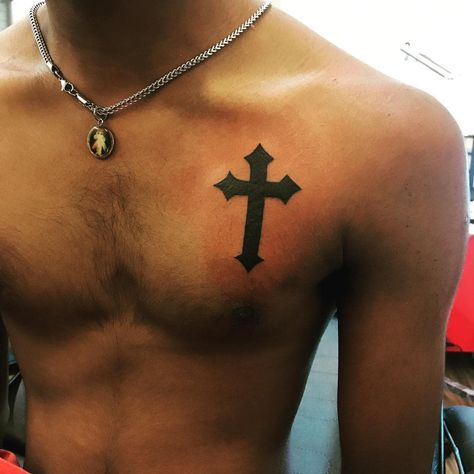 Top 67 Best Tribal Cross Tattoo Ideas - [2021 Inspiration Guide] Cross Shoulder Tattoos, Crucifix Tattoo, Small Cross Tattoos, Small Cross Tattoo, Tattoo Band, See Tattoo, Christian Sleeve Tattoo, Armband Tattoos, Cross Tattoo For Men