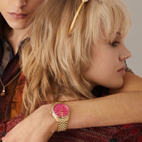 Lady sydenham €370 #vivienwestwood Vivienne Westwood Watch, Face Polish, Pink Watch, Punk Scene, Punk Inspiration, The Vivienne, British Fashion, Knitwear Tops, The Lady