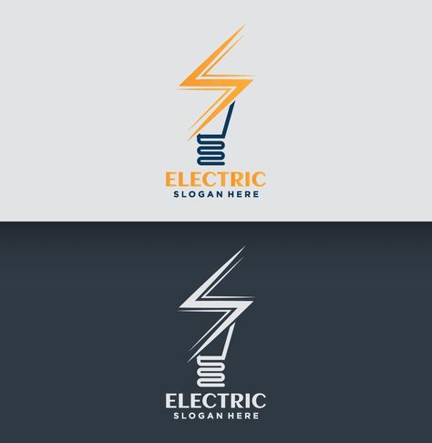 Electric company logo design Electric Company Logo, Electrical Company Logo, Electricity Logo, The Electric Company, Electrician Logo, Trade Logo, Electric Logo, Social Media Business Cards, Personal Logo Design