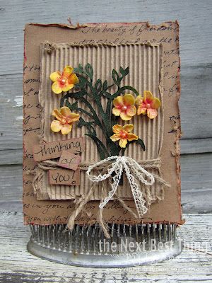 Lynne Forsythe Designs: a "30 Minute Quickie" card... Card With Flowers, Folding Origami, Atc Cards, Flower Card, Cardboard Art, Craft Art, Artist Trading Cards, Floral Cards, Creative Cards