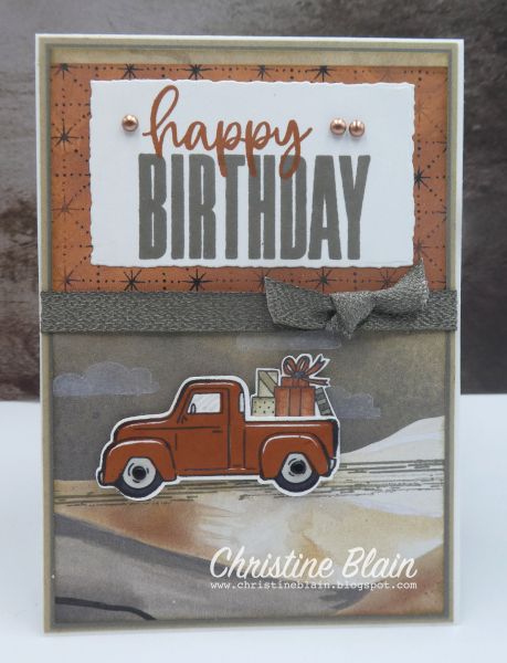 Truck Stampin Up Cards, Truck Cards, Man Cards, Guy Cards, Masculine Birthday Cards, Macho Man, O Holy Night, Designer Series Paper, Punch Cards