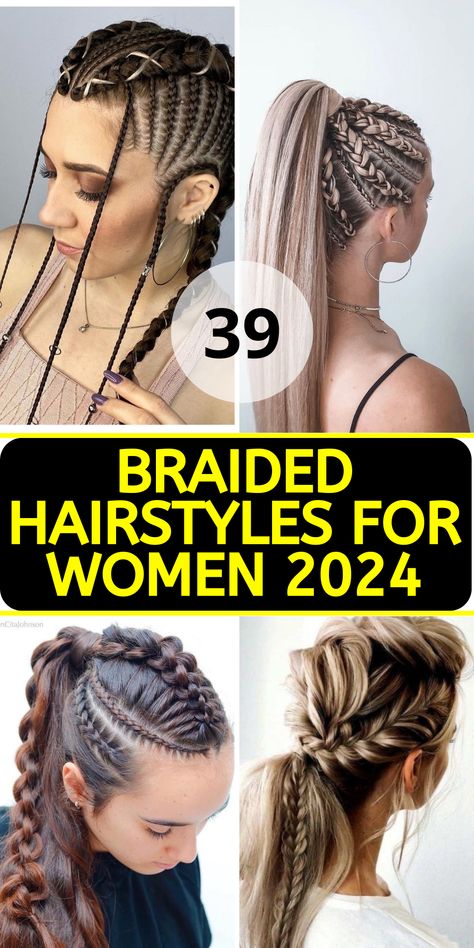 Top 39 Braided Hairstyles for Women 2024: Trendy Braids Inspiration - divagaze.com Goodest Braids Hairstyles, Quick And Easy Braided Hairstyles, Braided Hairstyles For Women, Braids Inspiration, Trendy Braids, Sleek Braid, Easy Braided Hairstyles, Top Braid, Braid Inspiration