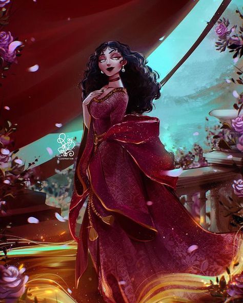 Roy The Art, Mother Gothel, Evil Disney, Dark Disney, Twisted Disney, Disney Villains Art, Princesa Disney, Disney Tangled, Pinturas Disney