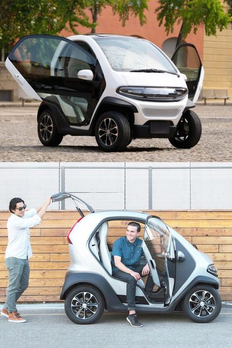 Eli Zero electric micro-car scheduled to hit US roads later this year Mini Electric Car, Smart Cars, Micro Car, Rv Holiday, Mini City, Mini Camper, Automotive Engineering, Mini Car, Sepeda Motor