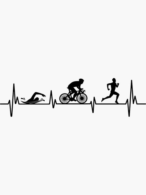 "TRIATHLON" Sticker for Sale by ibra2712 | Redbubble Triathlon Wallpaper, Triathlon Aesthetic, Iron Man Triathlon, Triathlon Inspiration, 2025 Goals, Ironman Triathlon, Triathlon Training, Prayer Board, 2025 Vision